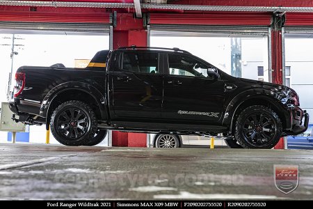 20x9.0 Simmons MAX X09 MBW on FORD RANGER WILDTRAK