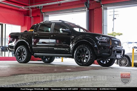 20x9.0 Simmons MAX X09 MBW on FORD RANGER WILDTRAK