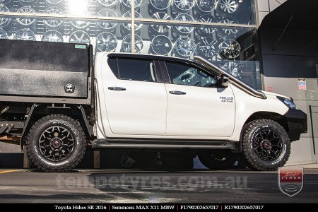 17x9.0 Simmons MAX X11 MBW on TOYOTA HILUX