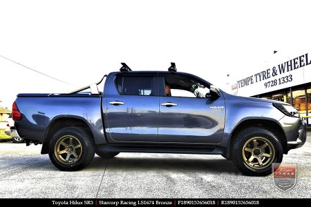 18x9.0 Starcorp Racing LS1674 Bronze on TOYOTA HILUX SR5