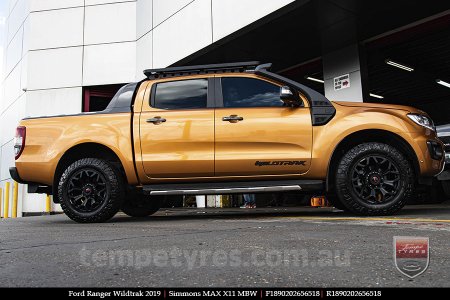 18x9.0 Simmons MAX X11 MBW on FORD RANGER WILDTRAK