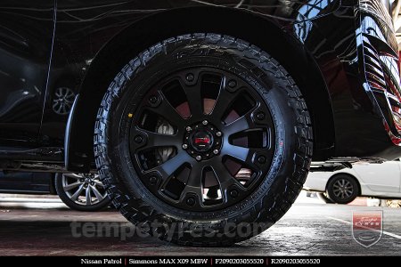 20x9.0 Simmons MAX X09 MBW on NISSAN PATROL