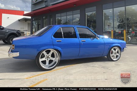 18x7.0 18x8.5 Simmons FR-1 Silver on HOLDEN TORANA