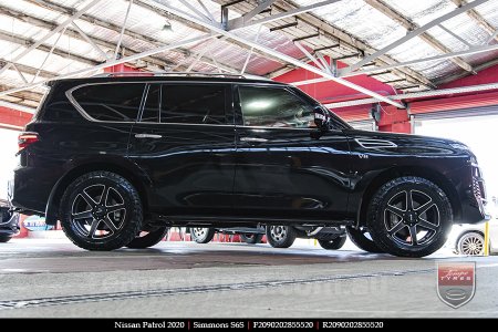 20x9.0 Simmons S6S Matte Black NCT on NISSAN PATROL