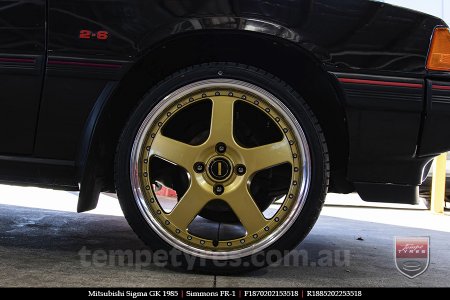 18x7.0 18x8.5 Simmons FR-1 Gold on MITSUBISHI SIGMA