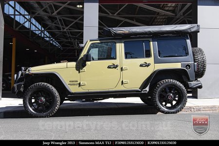 20x9.0 Simmons MAX T12 MK on JEEP WRANGLER