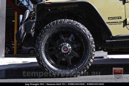 20x9.0 Simmons MAX T12 MK on JEEP WRANGLER