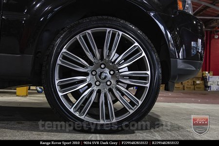 22x9.5 9034 SVR Dark Grey on RANGE ROVER SPORT