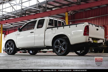 20x8.5 20x10 Simmons FR-CS Satin Black NCT  on TOYOTA HILUX