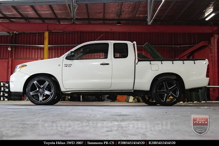 20x8.5 20x10 Simmons FR-CS Satin Black NCT  on TOYOTA HILUX