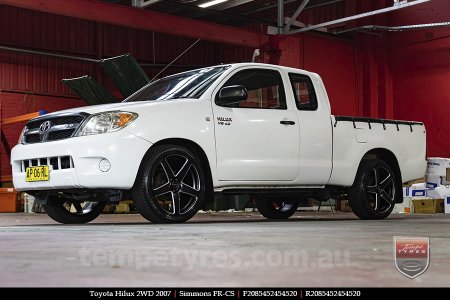 20x8.5 20x10 Simmons FR-CS Satin Black NCT  on TOYOTA HILUX