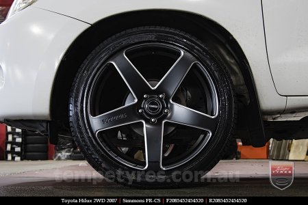 20x8.5 20x10 Simmons FR-CS Satin Black NCT  on TOYOTA HILUX