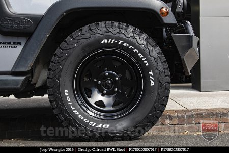 17x8.0 Grudge Offroad BWL Steel on JEEP WRANGLER