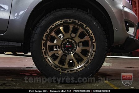 20x9.0 Simmons MAX X12 OBDFW on FORD RANGER
