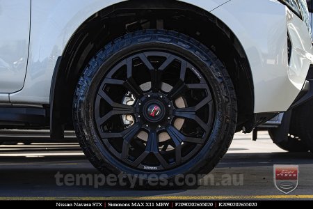 20x9.0 Simmons MAX X11 MBW on Nissan Navara