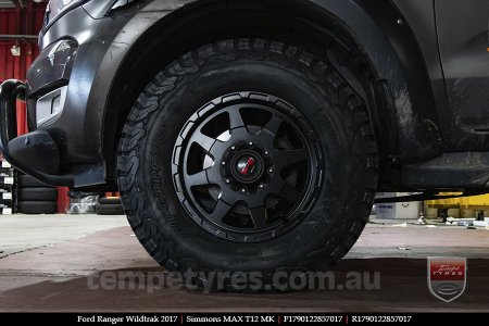 17x9.0 Simmons MAX T12 MK on FORD RANGER WILDTRAK