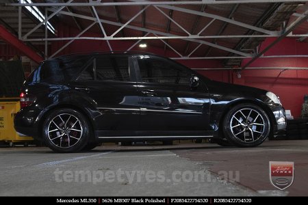 20x8.5 20x9.5 5626 MB507 Black Polished on MERCEDES ML-Class