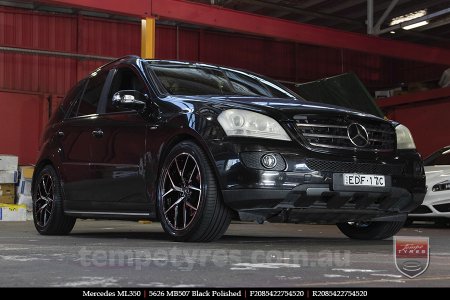 20x8.5 20x9.5 5626 MB507 Black Polished on MERCEDES ML-Class