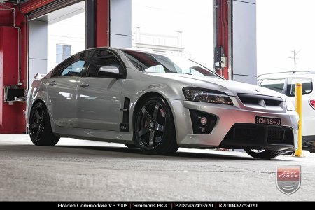 20x8.5 20x10 Simmons FR-C Hyper Dark NCT on HOLDEN COMMODORE VE