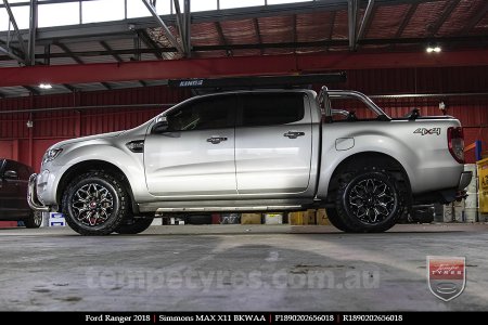 18x9.0 Simmons MAX X11 BKWAA on FORD RANGER