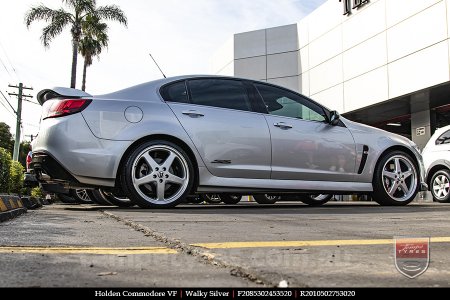 20x8.5 20x10 Walky Silver on HOLDEN COMMODORE VF