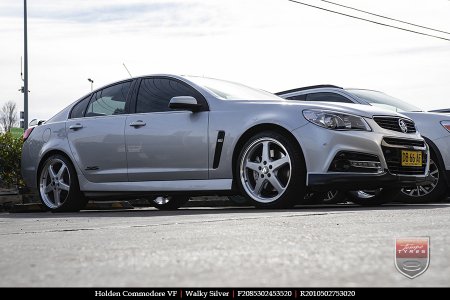 20x8.5 20x10 Walky Silver on HOLDEN COMMODORE VF