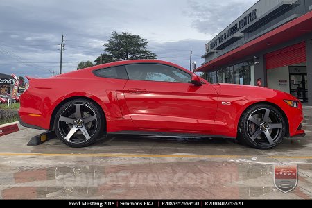 20x8.5 20x10 Simmons FR-C Black Tint NCT on FORD MUSTANG