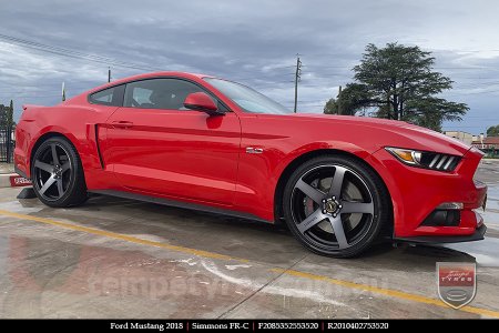 20x8.5 20x10 Simmons FR-C Black Tint NCT on FORD MUSTANG