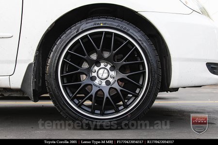 17x7.0 Lenso Type-M - MBJ on TOYOTA COROLLA