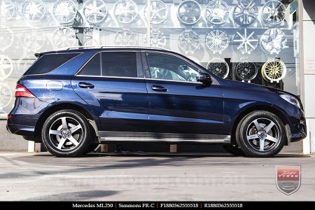 18x8.0 18x9.0 Simmons FR-C Black Tint NCT on MERCEDES ML-Class