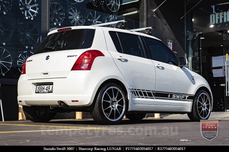 17x7.5 Starcorp Racing LUNAR on SUZUKI SWIFT