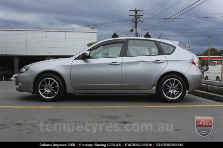 16x7.0 Starcorp Racing LUNAR on SUBARU IMPREZA