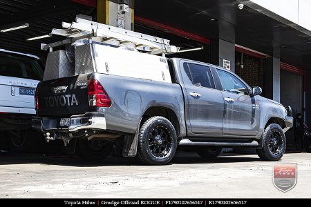 17x9.0 Grudge Offroad ROGUE on TOYOTA HILUX