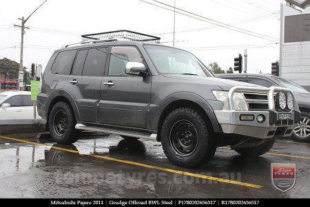 17x8.0 Grudge Offroad BWL Steel on MITSUBISHI PAJERO