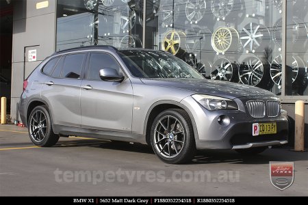 18x8.0 5652 Matt Dark Grey on BMW X1