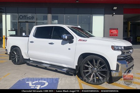 24x10 Lenso Black Angel V3 on CHEVROLET SILVERADO