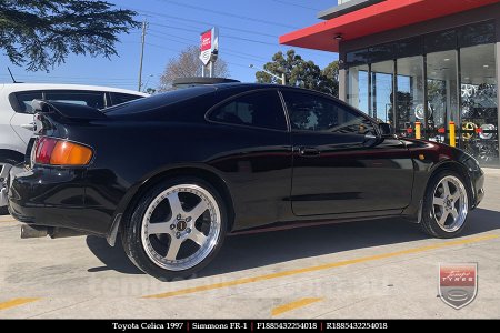 18x8.5 18x9.5 Simmons FR-1 Silver on TOYOTA CELICA