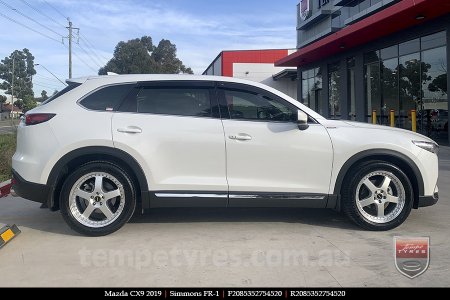 20x8.5 20x9.5 Simmons FR-1 Silver on MAZDA CX9