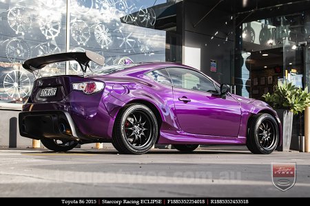 18x8.5 Starcorp Racing ECLIPSE on TOYOTA 86