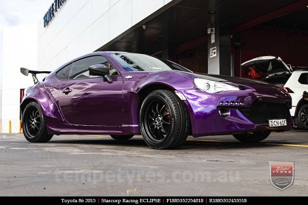 18x8.5 Starcorp Racing ECLIPSE on TOYOTA 86