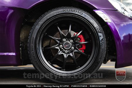 18x8.5 Starcorp Racing ECLIPSE on TOYOTA 86