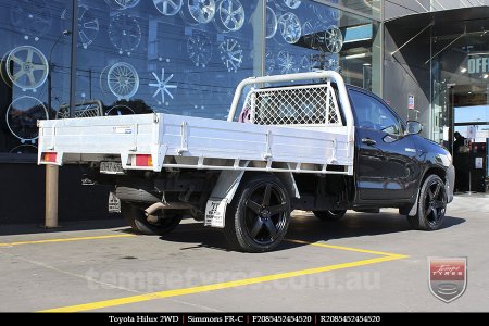 20x8.5 20x10 Simmons FR-C Satin Black NCT on TOYOTA HILUX