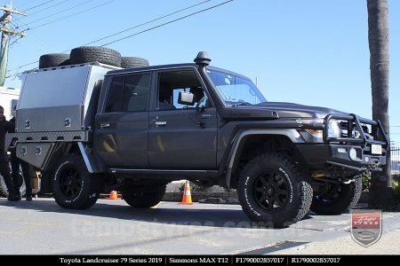 17x9.0 Simmons MAX T12 MK on TOYOTA LANDCRUISER 79 SERIES