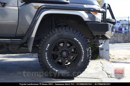 17x9.0 Simmons MAX T12 MK on TOYOTA LANDCRUISER 79 SERIES