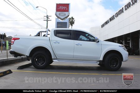 17x8.0 Grudge Offroad BWL Steel on MITSUBISHI TRITON