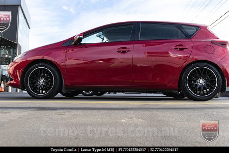 17x7.0 Lenso Type-M - MBJ on TOYOTA COROLLA