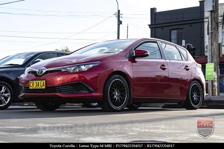 17x7.0 Lenso Type-M - MBJ on TOYOTA COROLLA