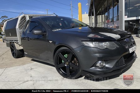 20x8.5 20x10 Simmons FR-C Satin Black NCT on FORD FALCON