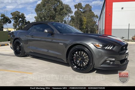 20x8.5 20x10 Simmons MS1 MK on FORD MUSTANG