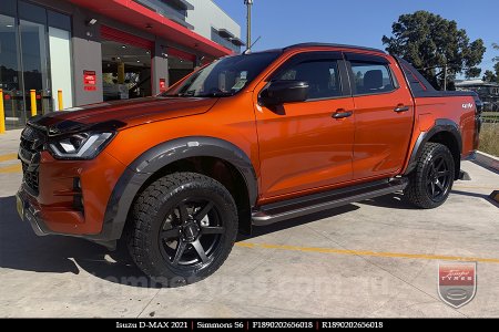 18x9.0 Simmons S6 Matte Black NCT on ISUZU D-MAX